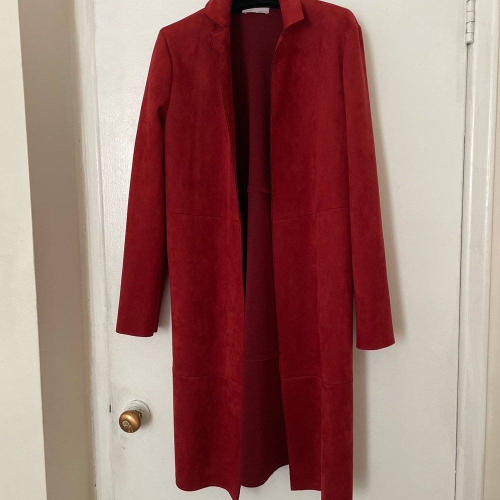 Zara Bold Red Trench Coat